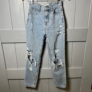 Endless Rose Women's Distressed Ripped Jeans Size 25